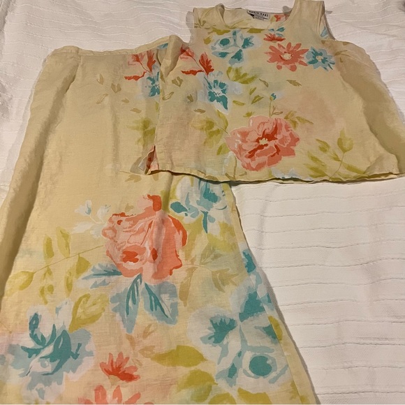 DAVID DART Vintage Linen Top and Skirt Set - Picture 15 of 16